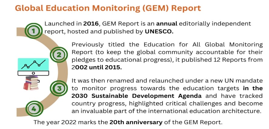 Global Education Monitoring Report 2022